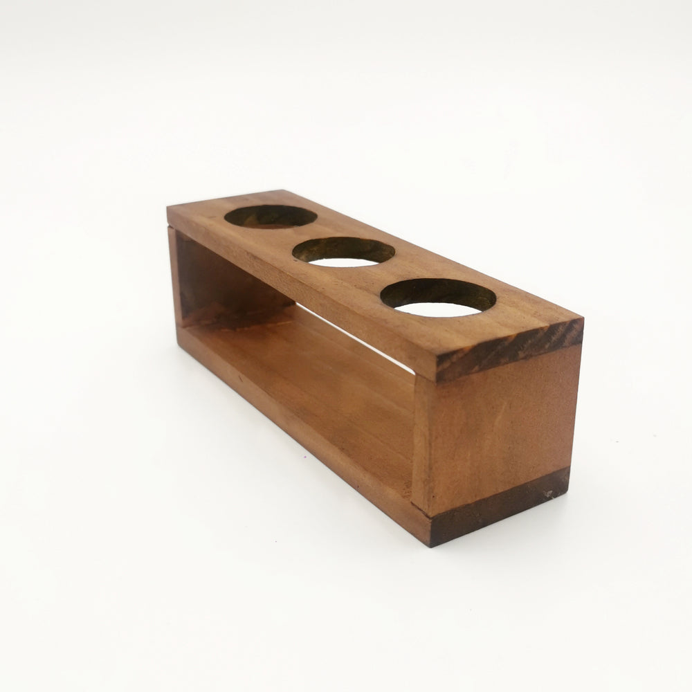 Organizador madera pino para 3 Aceites esenciales