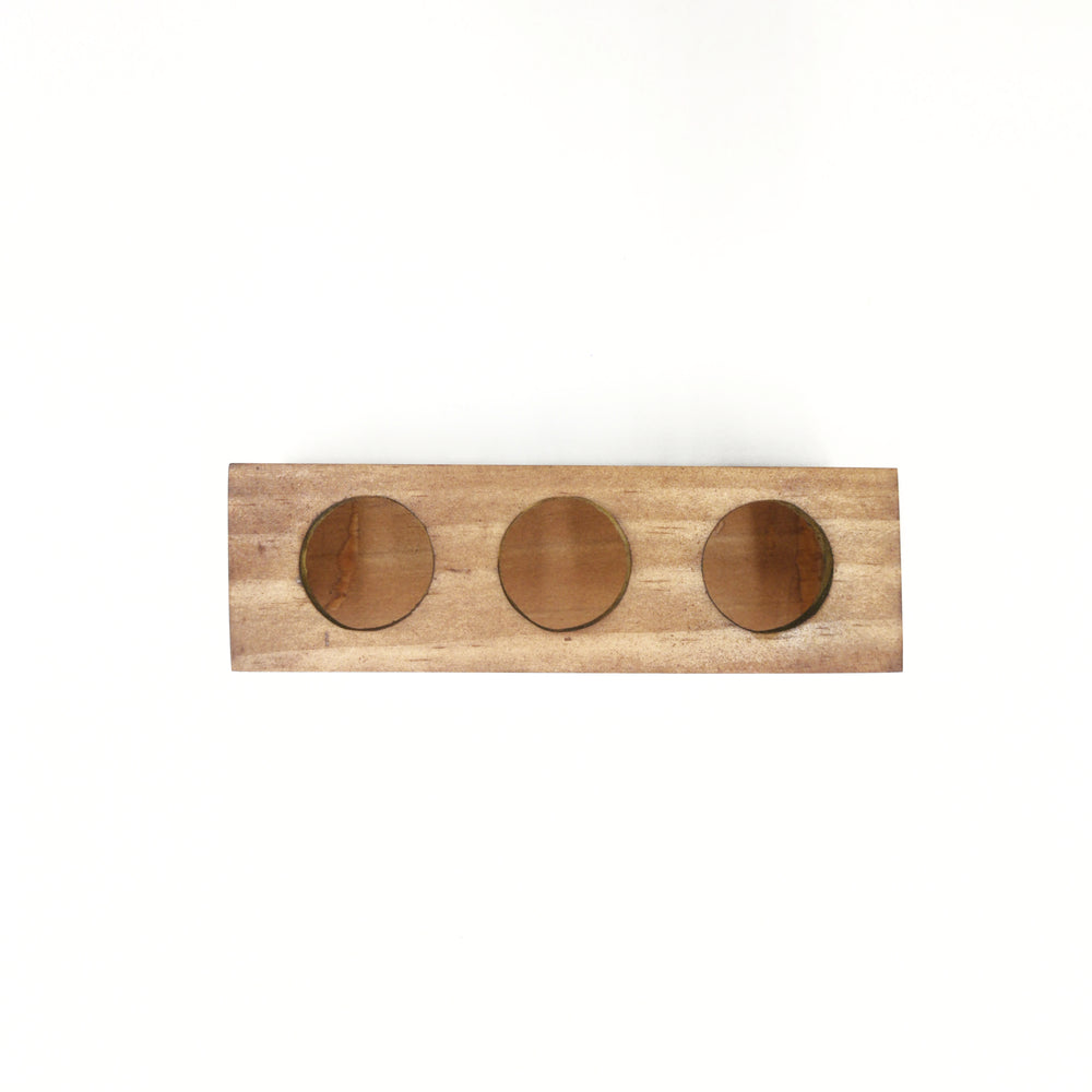 Organizador madera pino para 3 Aceites esenciales
