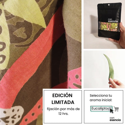 Pañuelos aromáticos - Verde con flores