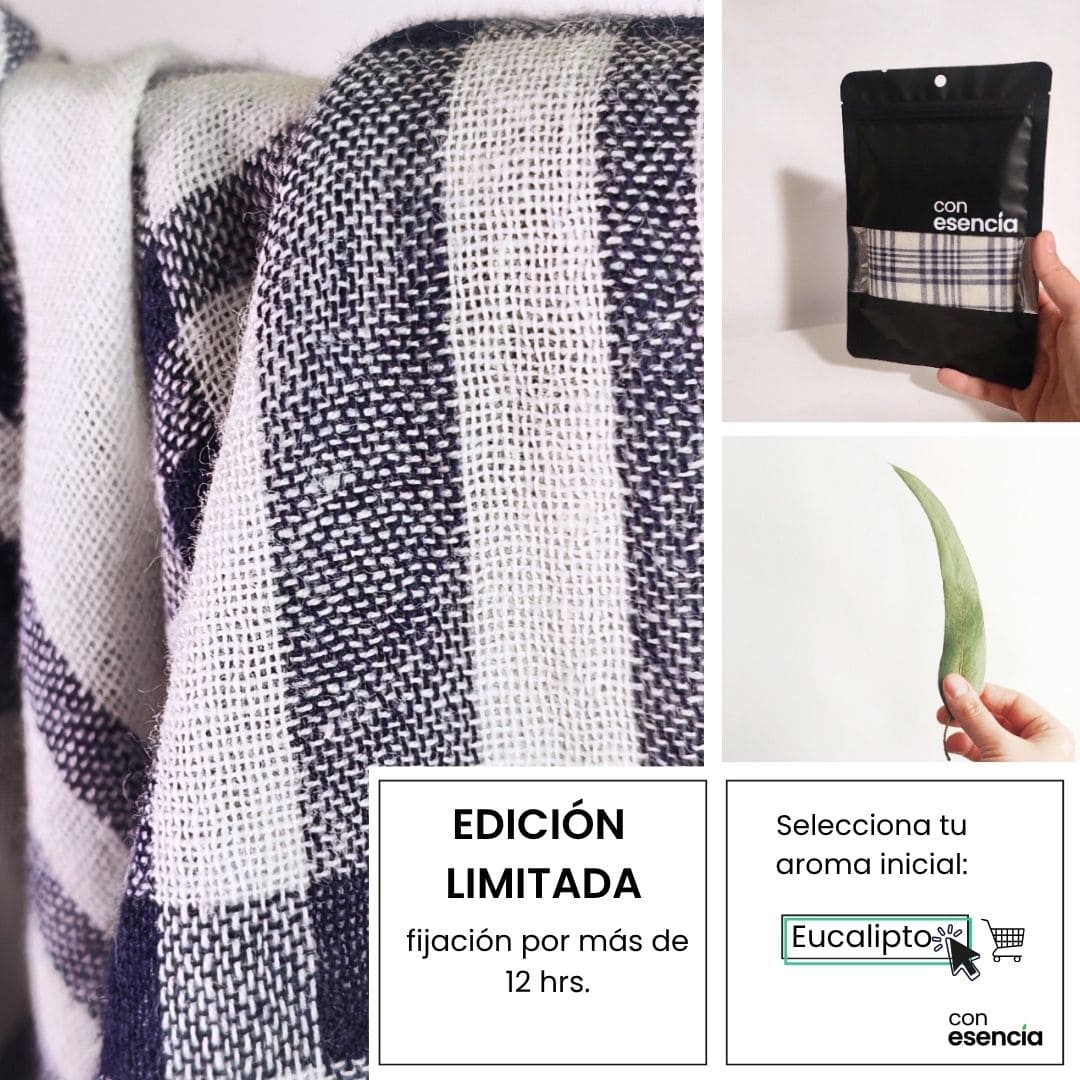 Pañuelos aromáticos - Azul y blanco a cuadros