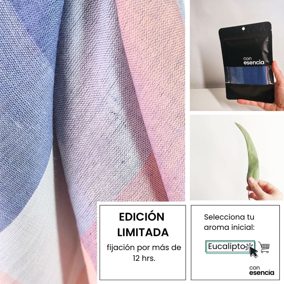 Pañuelos aromáticos - Rosa y celeste a cuadros