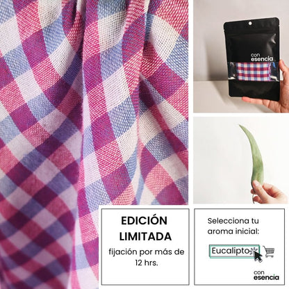 Pañuelos aromáticos  Guinda y azul