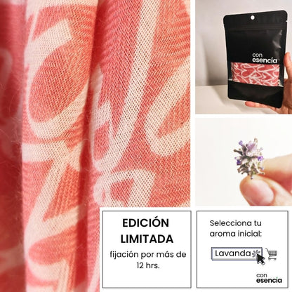 Pañuelos aromáticos - Rosado con corazones