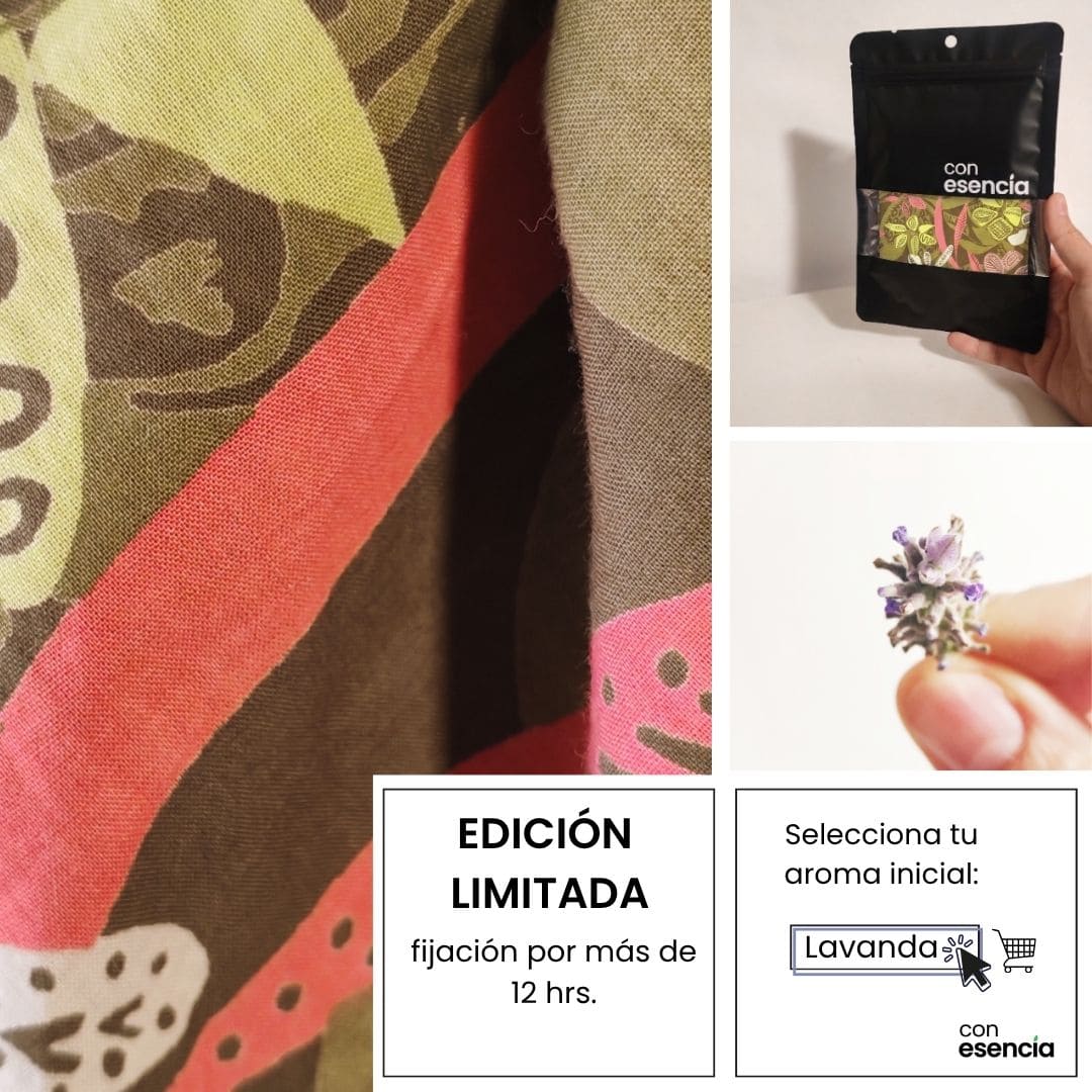 Pañuelos aromáticos - Verde con flores
