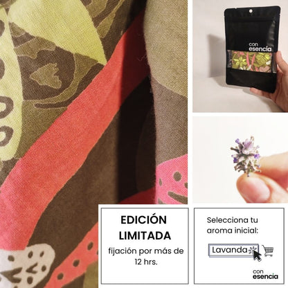 Pañuelos aromáticos - Verde con flores