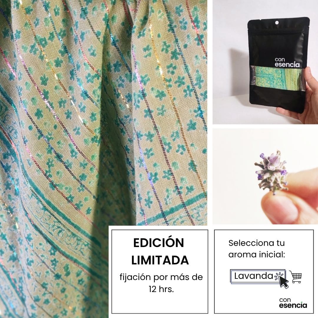 Pañuelos aromáticos - Verde agua con brillitos