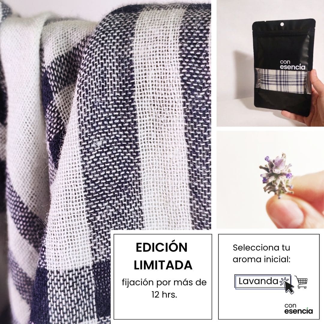 Pañuelos aromáticos - Azul y blanco a cuadros