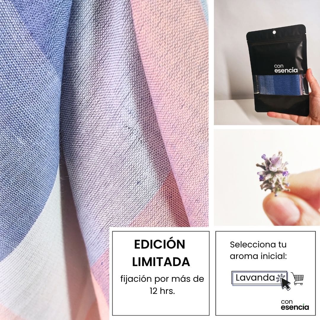 Pañuelos aromáticos - Rosa y celeste a cuadros