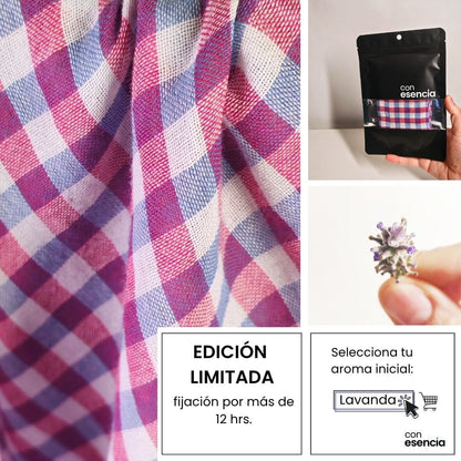 Pañuelos aromáticos  Guinda y azul