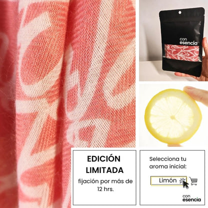 Pañuelos aromáticos - Rosado con corazones