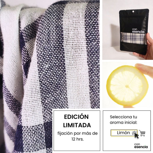 Pañuelos aromáticos - Azul y blanco a cuadros