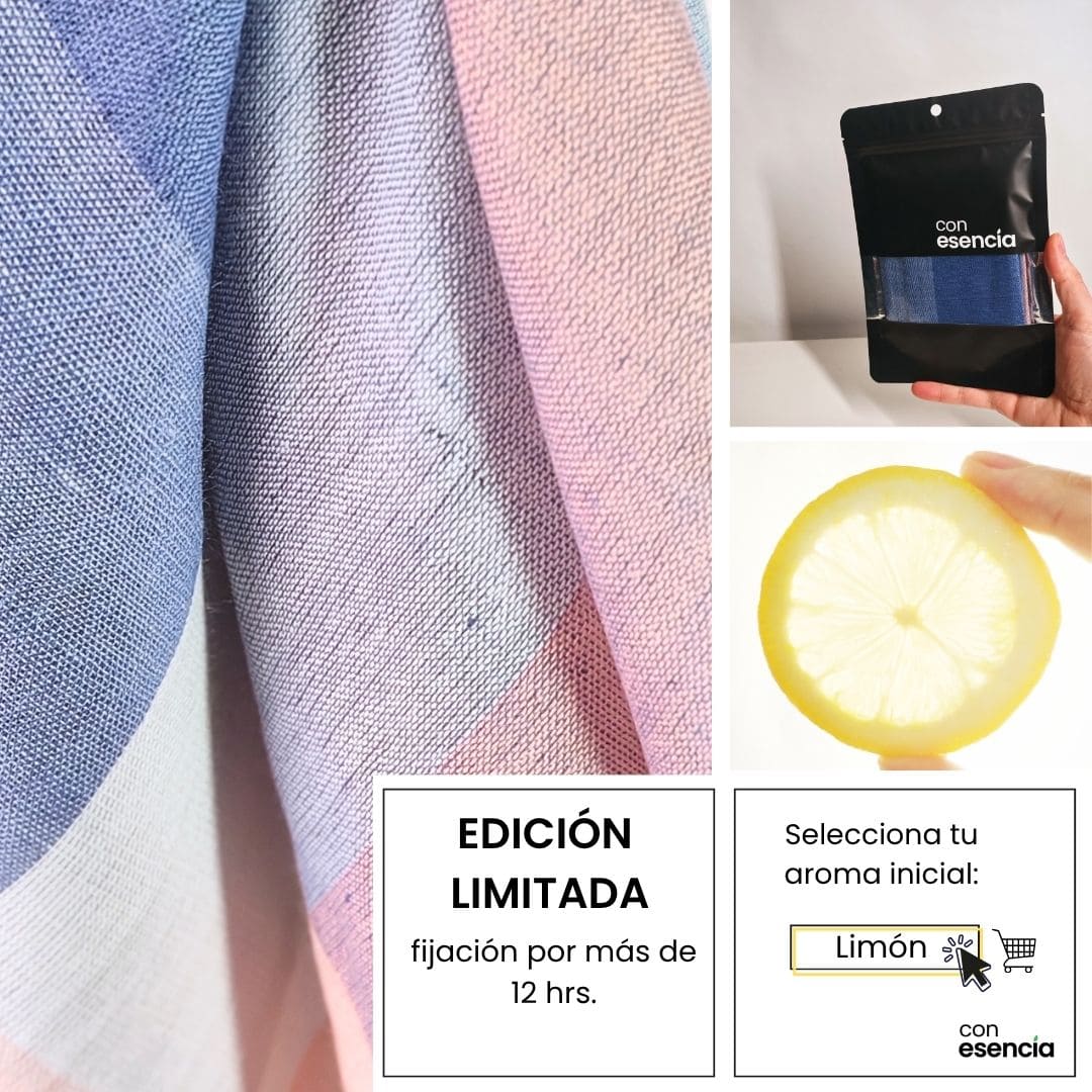 Pañuelos aromáticos - Rosa y celeste a cuadros