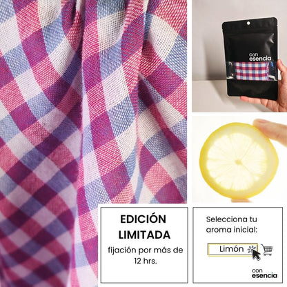 Pañuelos aromáticos  Guinda y azul