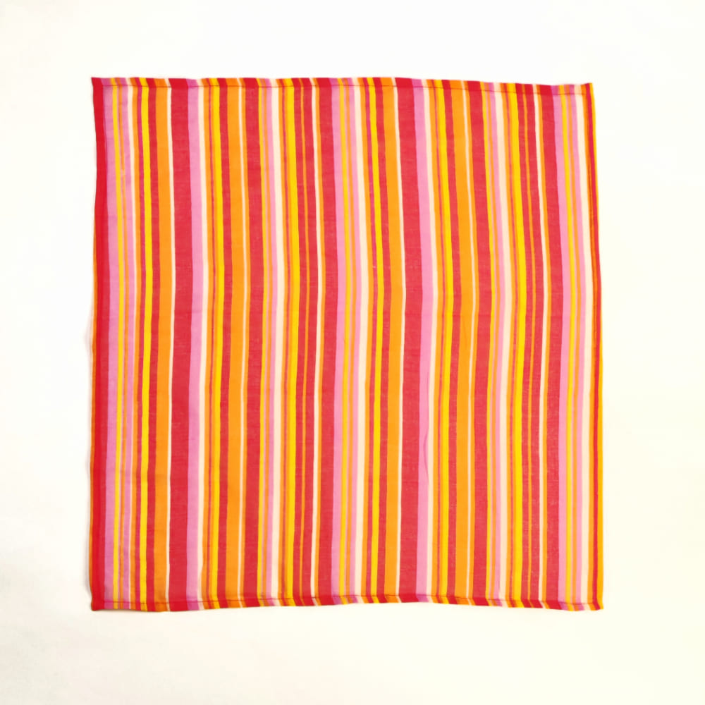 Pañuelos aromáticos - Rojo con lineas amarillas