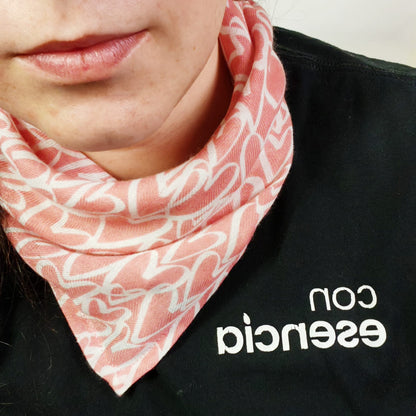 Pañuelos aromáticos - Rosado con corazones