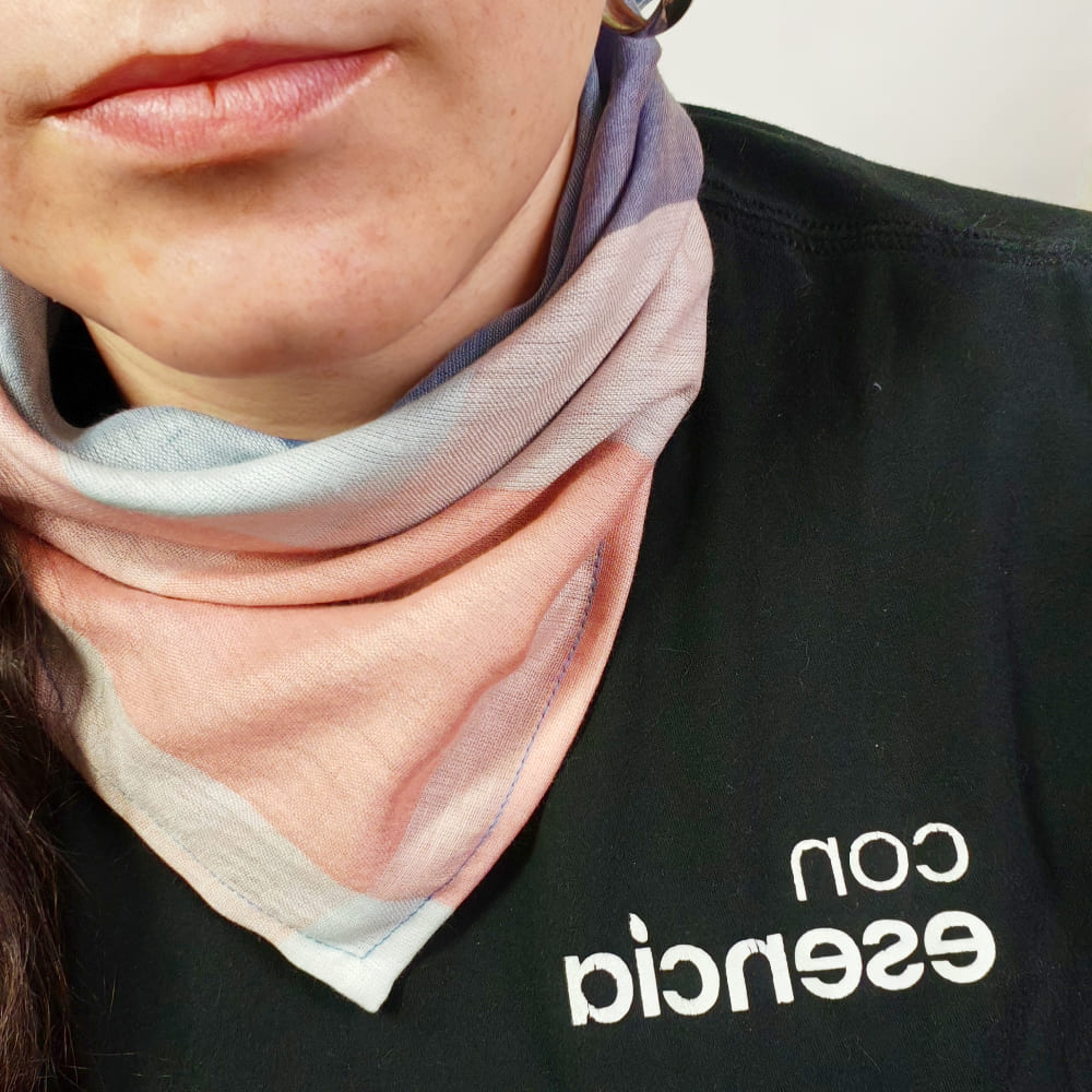 Pañuelos aromáticos - Rosa y celeste a cuadros