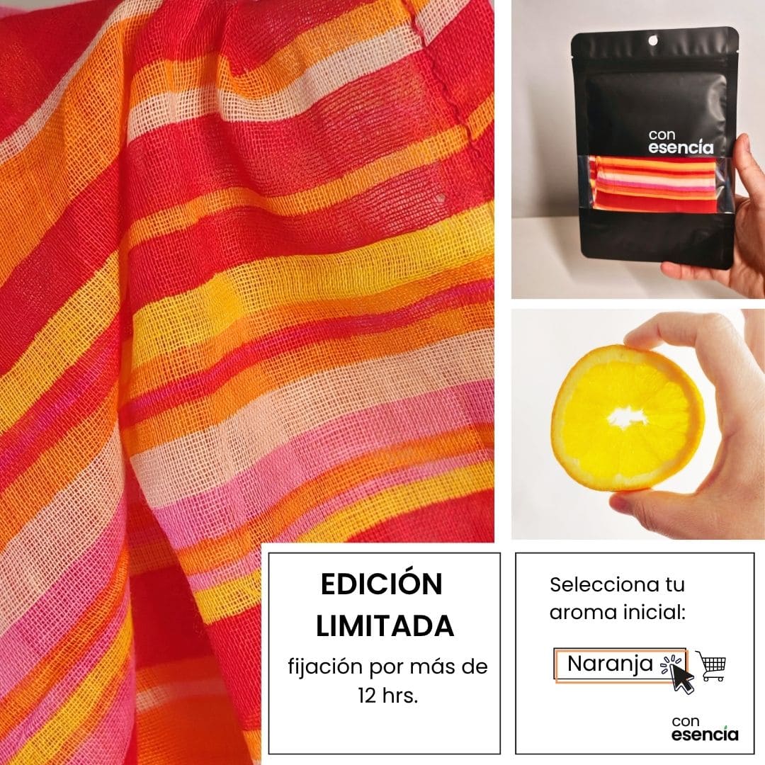 Pañuelos aromáticos - Rojo con lineas amarillas