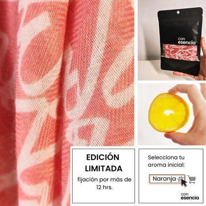 Pañuelos aromáticos - Rosado con corazones