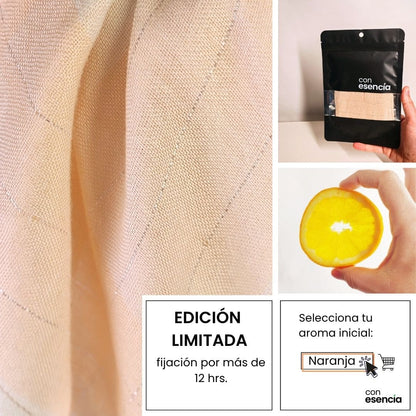 Pañuelos aromáticos - Anaranjado con cuadros