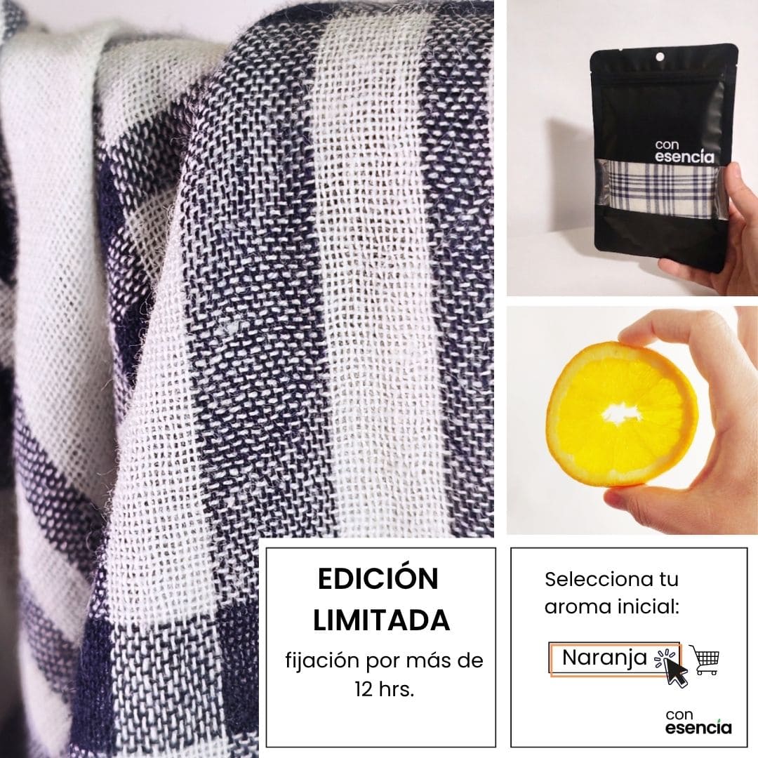 Pañuelos aromáticos - Azul y blanco a cuadros