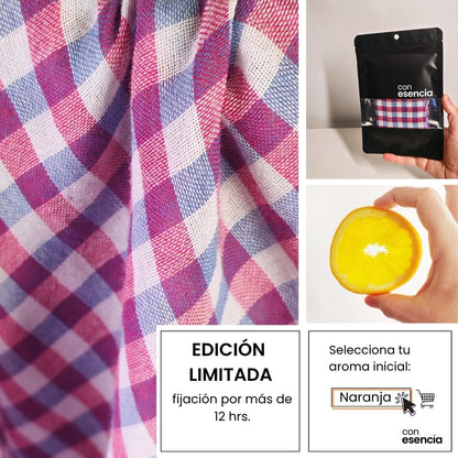Pañuelos aromáticos  Guinda y azul