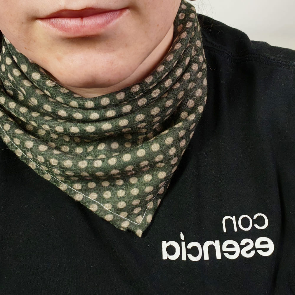 Pañuelos aromáticos - Verde con puntos